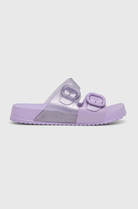 Dětské pantofle Melissa COZY SLIDE fialová barva