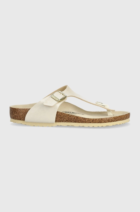 Παιδικές σαγιονάρες Birkenstock Gizeh Kids BF Graceful χρώμα: μπεζ