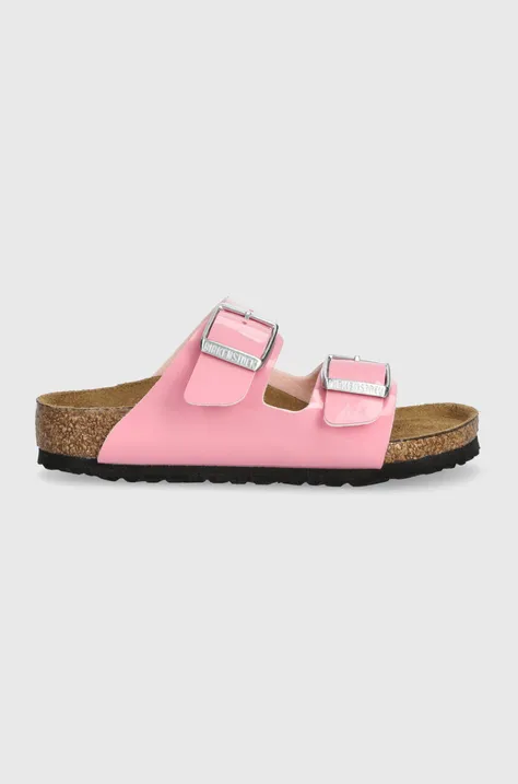 Birkenstock slapi copii Arizona Kids BF culoarea roz