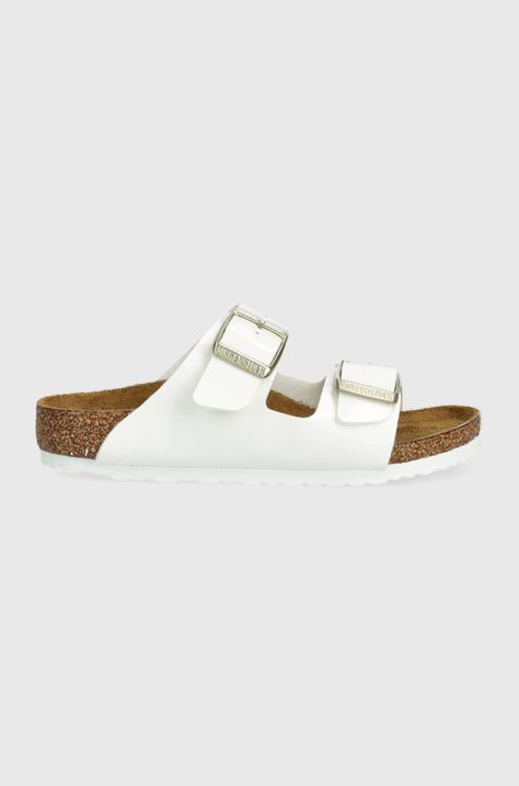 Παιδικές παντόφλες Birkenstock Arizona Kids BF χρώμα: άσπρο