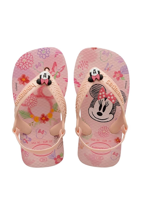 Дитячі в'єтнамки Havaianas BABY DISNEY CLASSICS колір рожевий