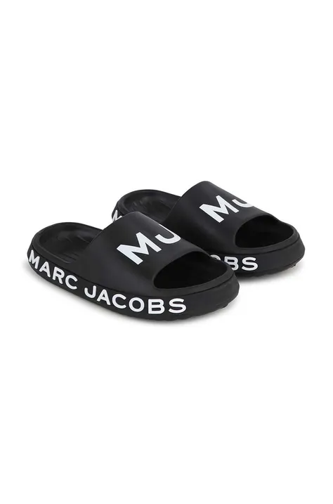 Dětské pantofle Marc Jacobs černá barva