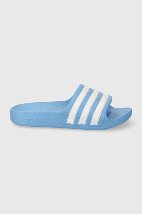 Dětské pantofle adidas ADILETTE AQUA K tyrkysová barva