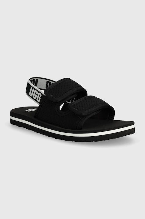 Παντόφλες UGG LENNON SLINGBACK χρώμα: μαύρο