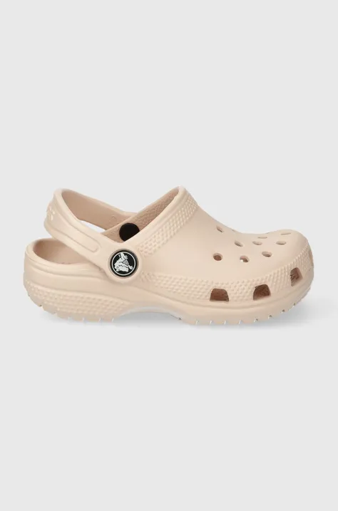 Παιδικές παντόφλες Crocs CLASSIC CLOG χρώμα: ροζ