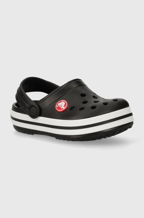 Dětské pantofle Crocs CROCBAND CLOG černá barva