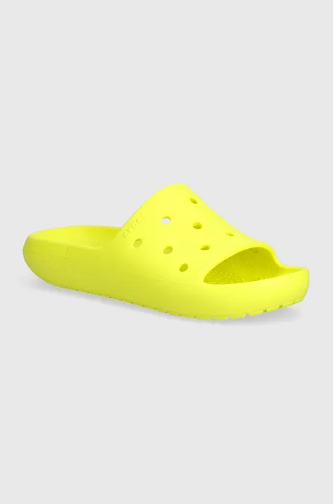 Pantofle Crocs CLASSIC SLIDE V zelená barva