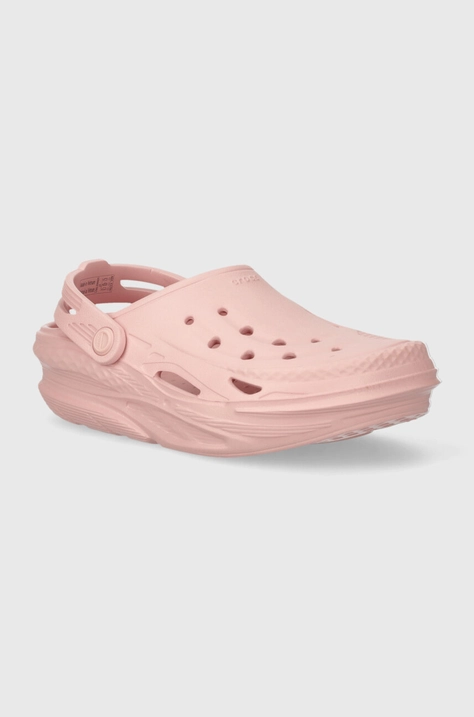 Детские шлепанцы Crocs OFF GRID CLOG цвет розовый