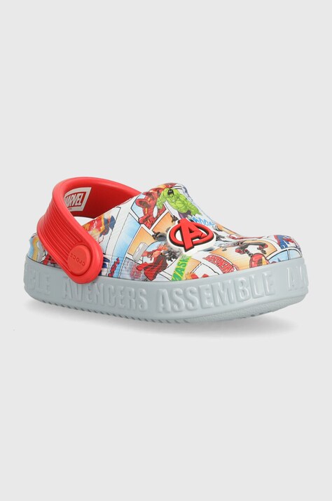 Детски чехли Crocs Avengers Off Court Clg в сиво