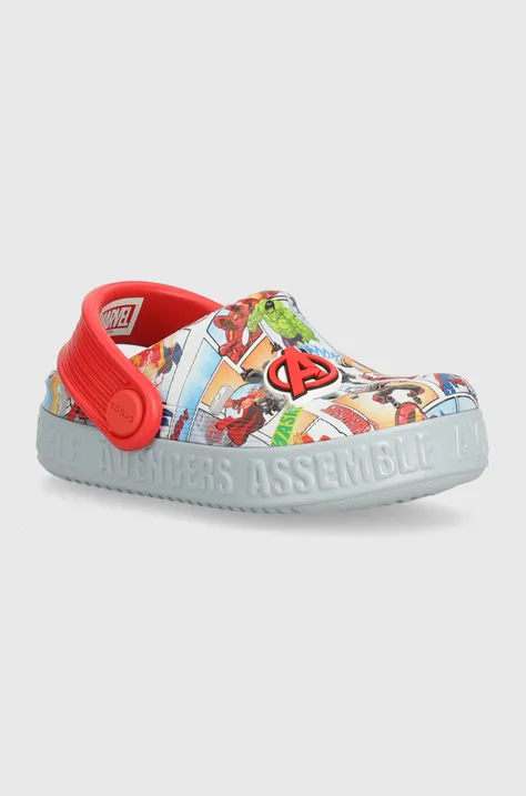 Παιδικές παντόφλες Crocs Avengers Off Court Clg χρώμα: γκρι