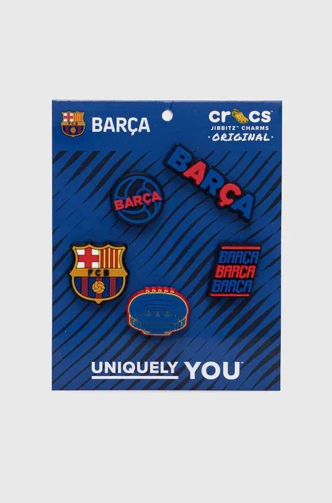 Připínačky pro dětské boty Crocs FC Barcelona 5-pack