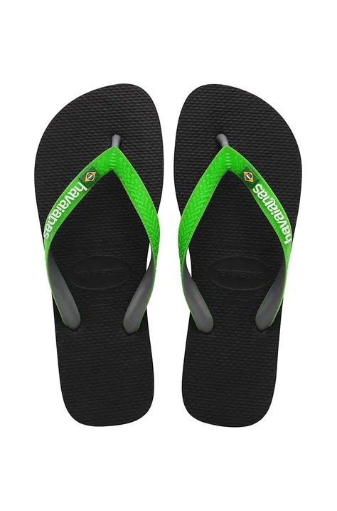 Detské žabky Havaianas BRASIL MIX zelená farba