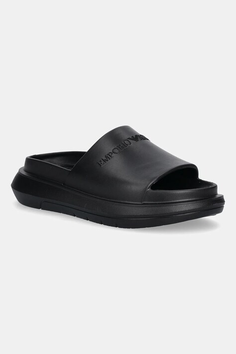 Emporio Armani papuci barbati, culoarea negru, X4P134 XD405 00002