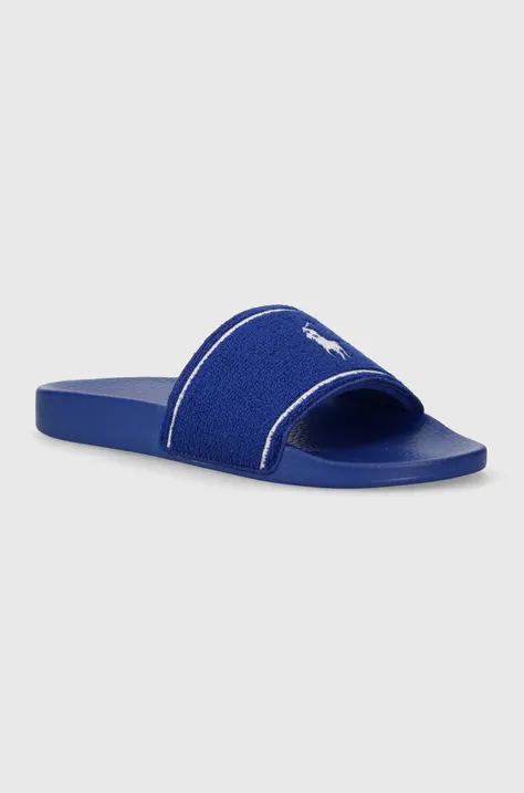 Polo Ralph Lauren papuci Polo Slide barbati, culoarea albastru marin, 809931325002