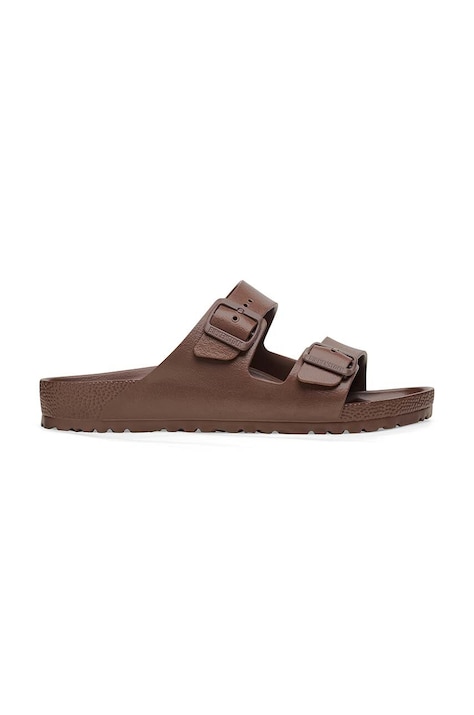 Birkenstock ciabatte slide Arizona Eva uomo colore marrone 1027328