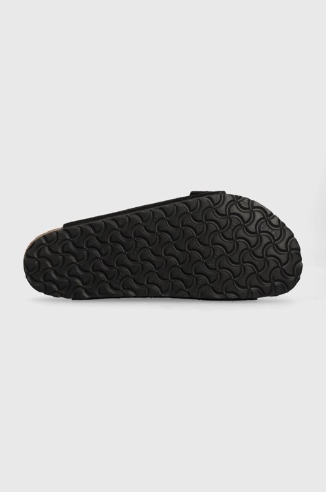 Замшеві шльопанці Birkenstock Arizona — SS24-KLM01R, чорний — фото 5