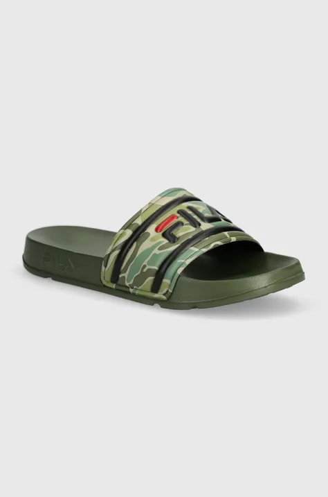 Pantofle Fila Morro Bay pánské, zelená barva, FFM0315