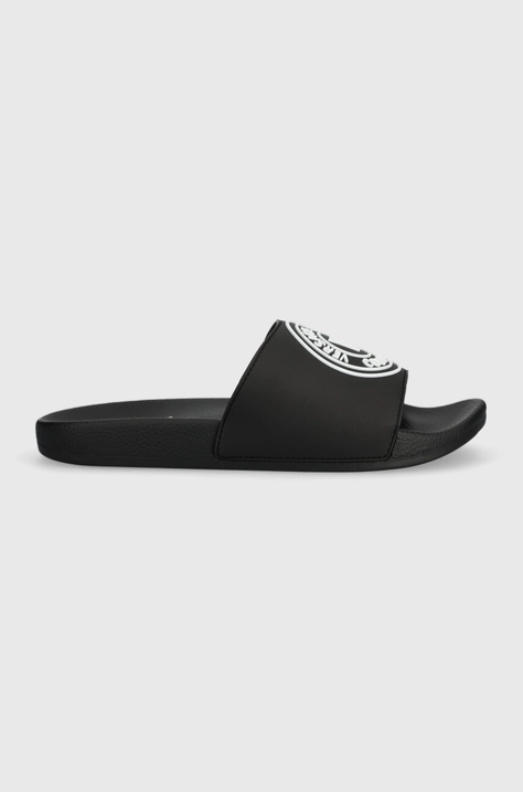 Natikače Versace Jeans Couture Slide za muškarce, boja: crna, 76YA3SQ3 ZS192 899