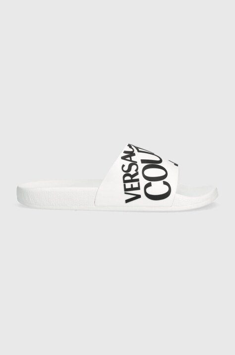 Versace Jeans Couture papucs Slide fehér, férfi, 76YA3SQ1 71352 003