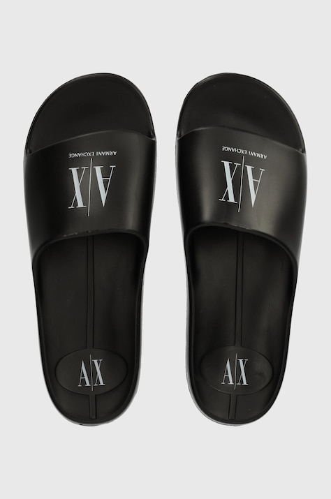 Pantofle Armani Exchange pánské, černá barva, XUP012 XV675 S277