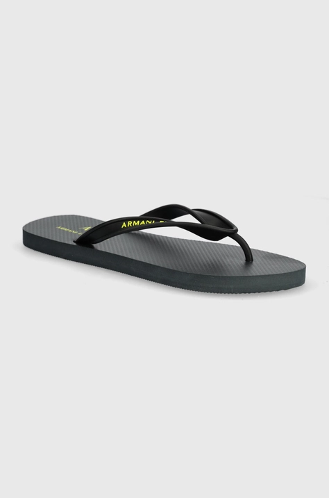 Armani Exchange flip-flop fekete, férfi, XUQ002 XV676 M587