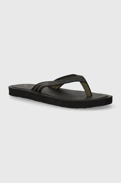 Pepe Jeans flip-flop PMS70141 fekete, férfi, SURF ISLAND