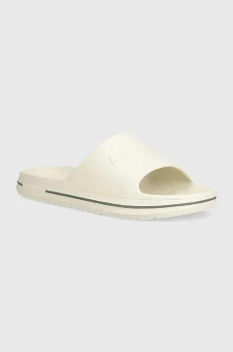 Pantofle Pepe Jeans Beach Slide pánské, bílá barva, BEACH SLIDE M