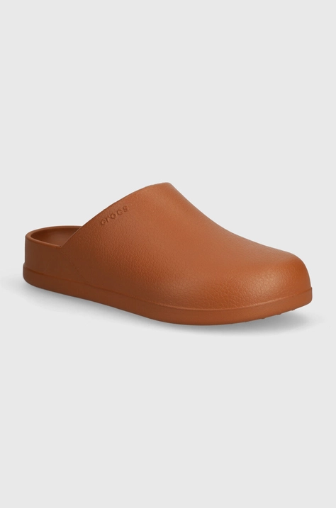 Šľapky Crocs Dylan Clog pánske, hnedá farba, 209366