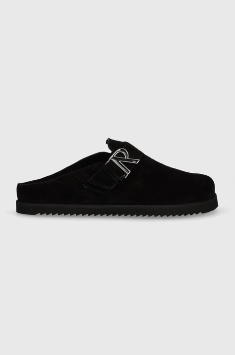 Represent suede sliders Initial Mule men's black color MF9003.01