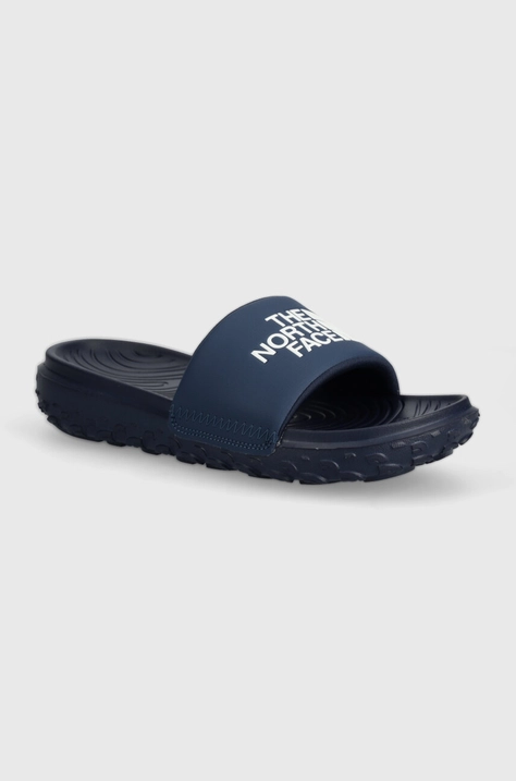 Šľapky The North Face NEVER STOP CUSH SLIDE pánske, tmavomodrá farba, NF0A8A909F41