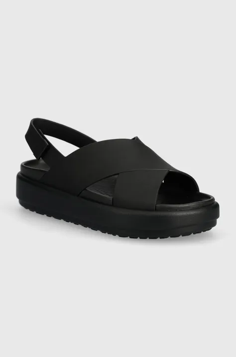 Crocs sandals Brooklyn Luxe Strap black color 209407.060