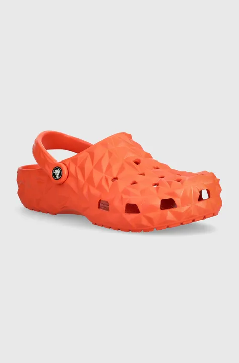 Šľapky Crocs Classic Geometric Clog oranžová farba, 209563