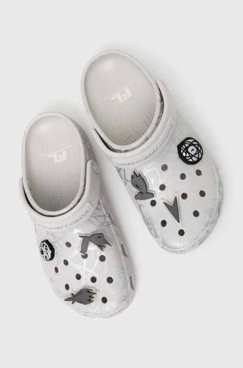 Crocs sliders Futura 2000 x Crocs silver color 209622.101