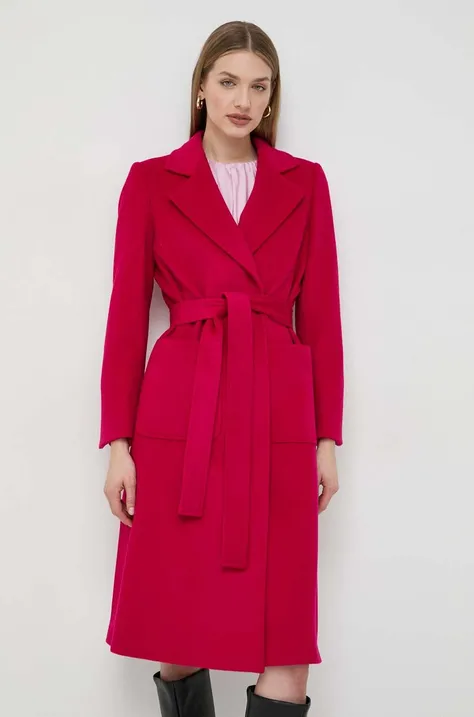 MAX&Co. płaszcz wełniany kolor różowy przejściowy niezapinany