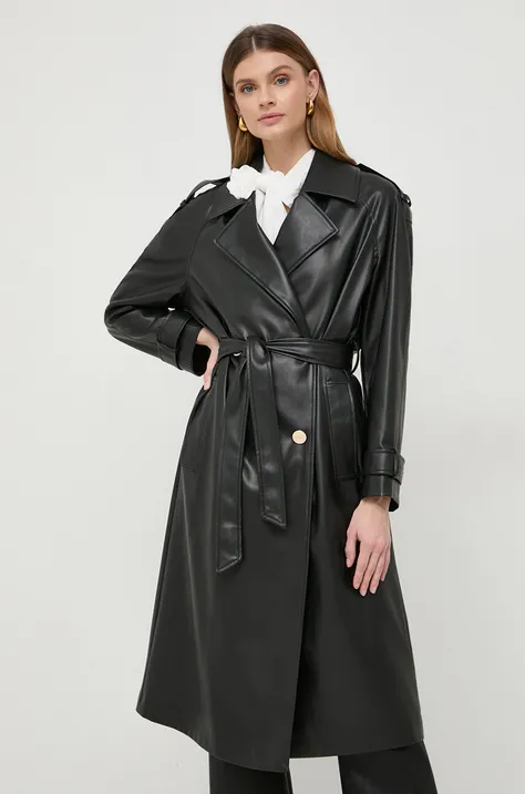 Пальто Liu Jo жіночий колір чорний перехідний двобортний