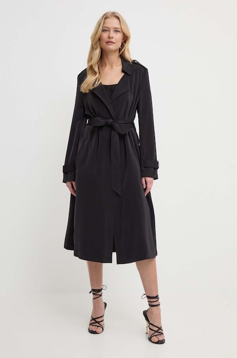 Guess trenci MICOLE femei, culoarea negru, de tranzitie, W4GL00 WFYW2