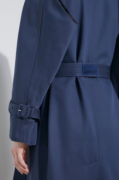 Тренч Kenzo Solid Elongated Kimono Trench — фото 7