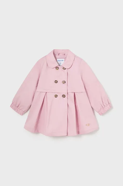 Детское пальто Mayoral цвет розовый