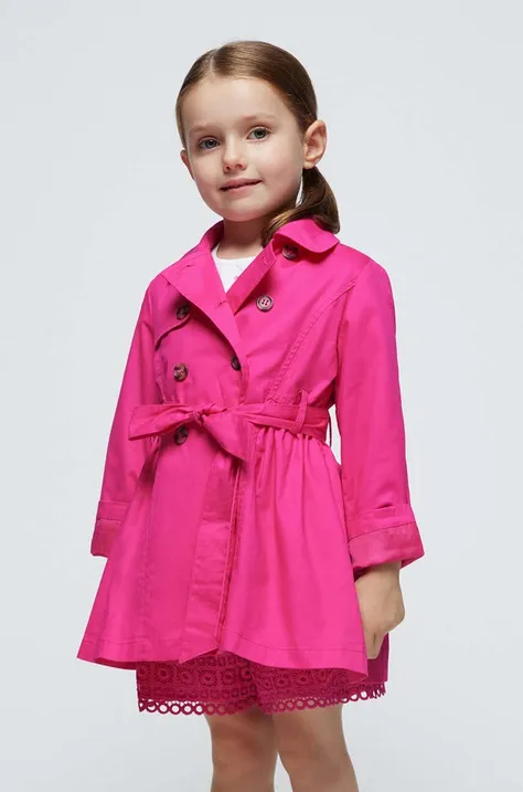 Παιδικό παλτό Mayoral χρώμα: ροζ