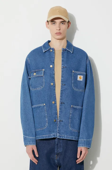 Carhartt WIP giacca di jeans OG Chore Coat uomo colore blu  I031896.106