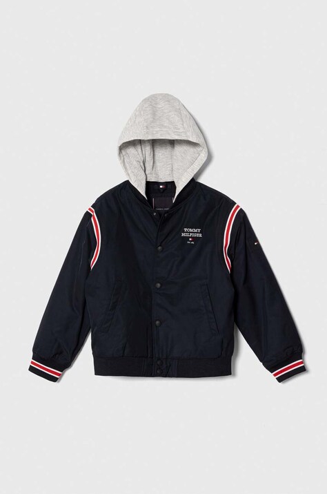 Детско яке Tommy Hilfiger в тъмносиньо