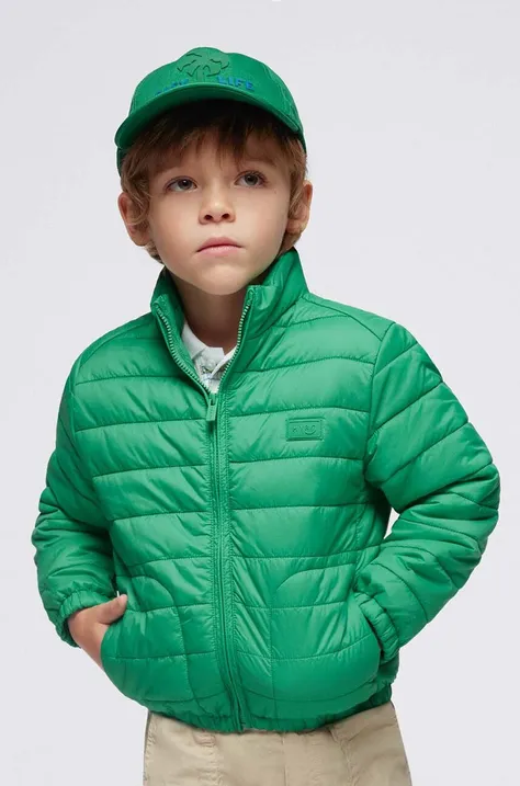 Dětská bunda Mayoral zelená barva