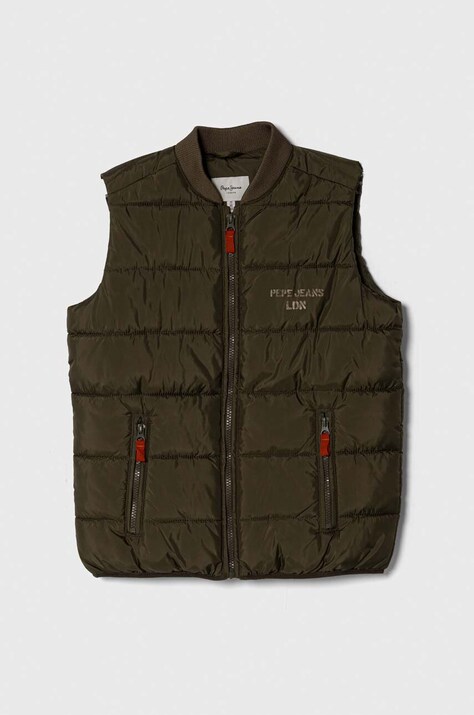 Дитяча безрукавка Pepe Jeans CAID колір зелений