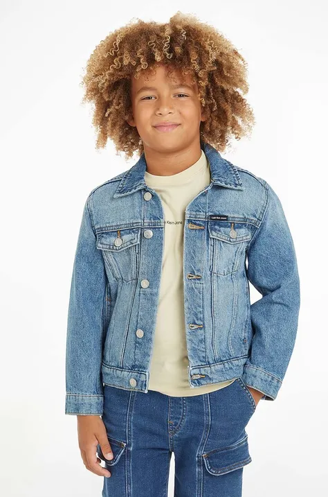 Otroška jeans jakna Calvin Klein Jeans