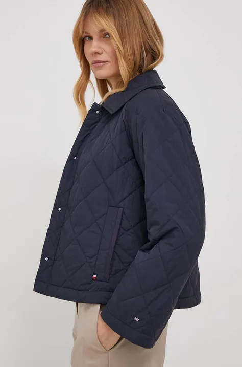 Куртка Tommy Hilfiger женская цвет синий переходная oversize
