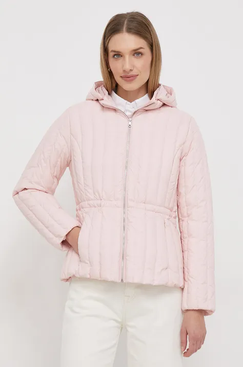 Pernata jakna Tommy Hilfiger za žene, boja: ružičasta, za zimu