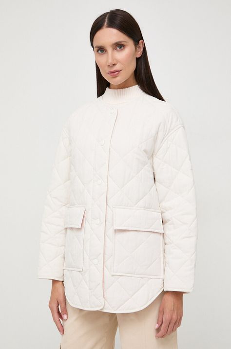 Куртка Boss Orange женская цвет бежевый переходная