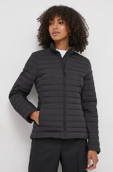 Péřová bunda Calvin Klein dámská, černá barva, přechodná, K20K206326