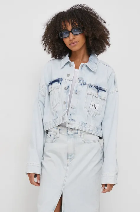 Джинсовая куртка Calvin Klein Jeans женская переходная oversize