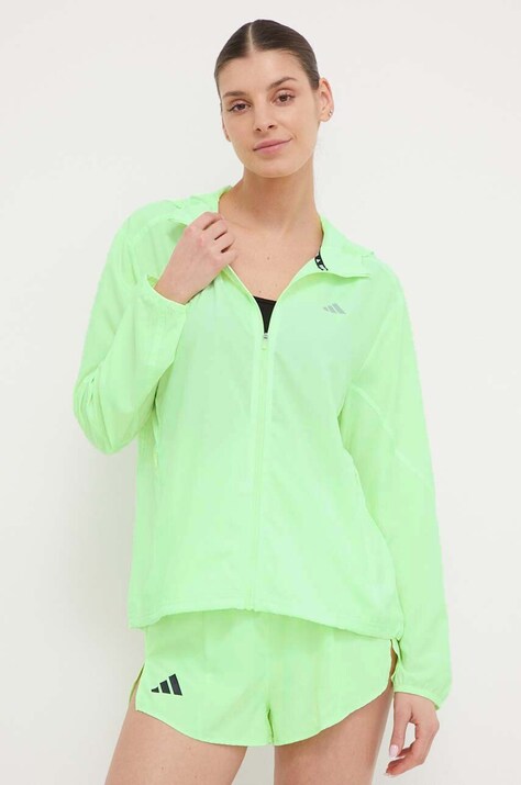 Jakna za tek adidas Performance Run It zelena barva